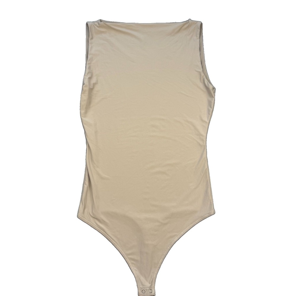 Abercrombie & Fitch Women's Beige Sleeveless One Piece Bodysuit Size S Regular